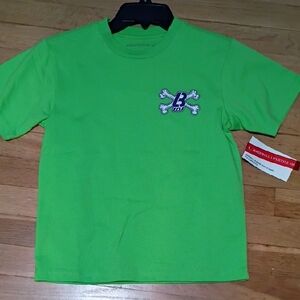 Baseball Lifestyle 101 Youth Tshirt Green Bones Nwt Size Small New With Tags